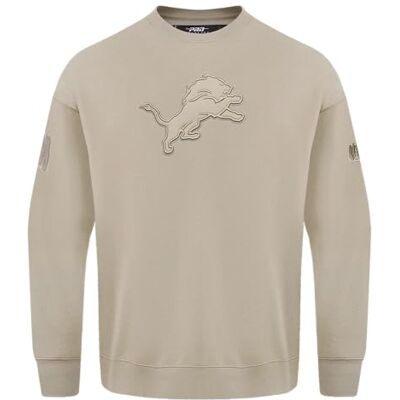 Pro Standard Sweat-shirt à col rond neutre Lions de Detroit pour homme Taupe M Pro Standard Sweat-shirt à col rond neutre Lions de Detroit pour homme Taupe M