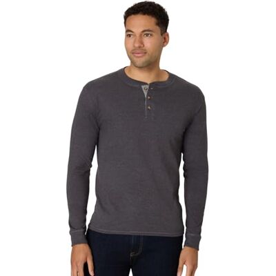 Hanes T-shirts, Men's Beefyt Henley Shirts, Men's Cotton Long Sleeve Shirts Chemise Henley Homme (lot de 1) Hanes T-shirts, Men's Beefyt Henley Shirts, Men's Cotton Long Sleeve Shirts Chemise Henley Homme (lot de 1)
