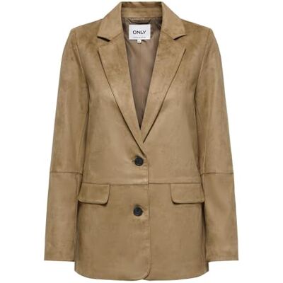 ONLY Onltulip Life Faux Suede Blazer CC OTW, cognac, XS ONLY Onltulip Life Faux Suede Blazer CC OTW, cognac, XS