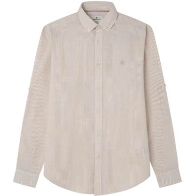Springfield Striped Cotton Slub Shirt Chemise rayée Homme Springfield Striped Cotton Slub Shirt Chemise rayée Homme
