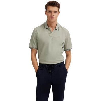 bugatti Polo basique à manches courtes pour homme Coupe moderne, 40 Beige, S bugatti Polo basique à manches courtes pour homme Coupe moderne, 40 Beige, S