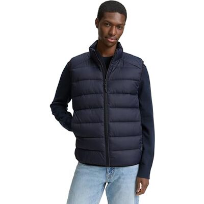 TOM TAILOR Denim Gilet pour homme, 10668 – Sky Captain Blue., M TOM TAILOR Denim Gilet pour homme, 10668 – Sky Captain Blue., M