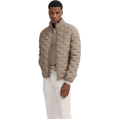 bugatti Veste de transition pour homme, poches intérieures, coupe droite, 40 Beige, S bugatti Veste de transition pour homme, poches intérieures, coupe droite, 40 Beige, S