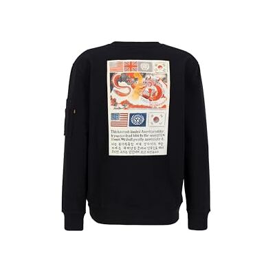 Alpha Sweat-shirt USN Blood Chit pour homme, Noir, L Alpha Sweat-shirt USN Blood Chit pour homme, Noir, L