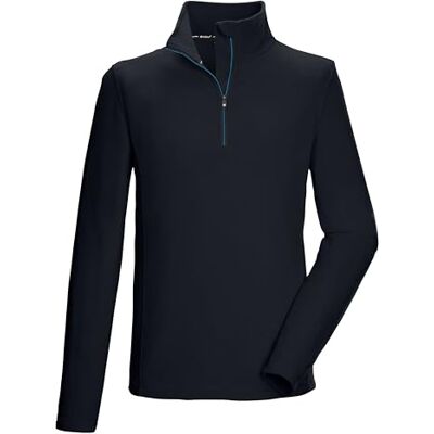 killtec 40878-000 KSW 99 MN FLC SHRT T-shirt en polaire pour homme avec col montant et fermeture éclair Noir/bleu XXL killtec 40878-000 KSW 99 MN FLC SHRT T-shirt en polaire pour homme avec col montant et fermeture éclair Noir/bleu XXL