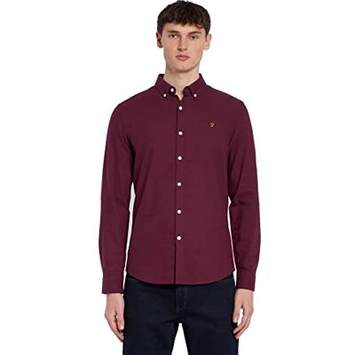 Farah Chemise à carreaux pour homme, bordeaux, XXL Farah Chemise à carreaux pour homme, bordeaux, XXL