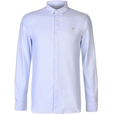 Farah Chemise à carreaux pour homme, bleu ciel, L Farah Chemise à carreaux pour homme, bleu ciel, L