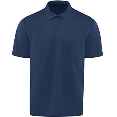Red Kap Men's Short Sleeve Knit Performance Polo, Navy, Small Red Kap Men's Short Sleeve Knit Performance Polo, Navy, Small