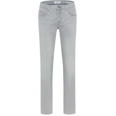 BRAX Jean moderne à cinq poches pour homme Style Cadiz Masterpiece, Gris clair usé, 31W / 34L BRAX Jean moderne à cinq poches pour homme Style Cadiz Masterpiece, Gris clair usé, 31W / 34L