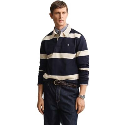 GANT Striped Rugger Polo Homme GANT Striped Rugger Polo Homme