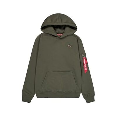 Alpha Sweat à capuche 3D pour homme, petit logo, olive foncé, XXL, Vert olive foncé, XXL Alpha Sweat à capuche 3D pour homme, petit logo, olive foncé, XXL, Vert olive foncé, XXL