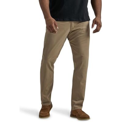 Lee Men's Big & Tall Extreme Motion Straight Taper Jean Cougar 58W x 32L Lee Men's Big & Tall Extreme Motion Straight Taper Jean Cougar 58W x 32L