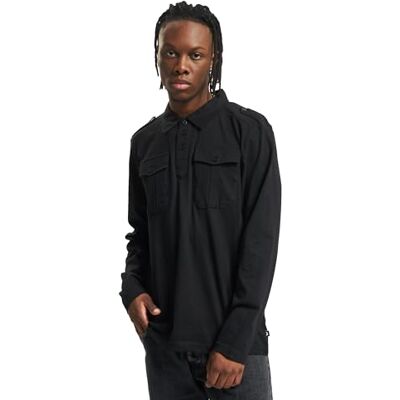 Brandit Willis Polo à manches longues Noir Taille M, Noir, L Brandit Willis Polo à manches longues Noir Taille M, Noir, L