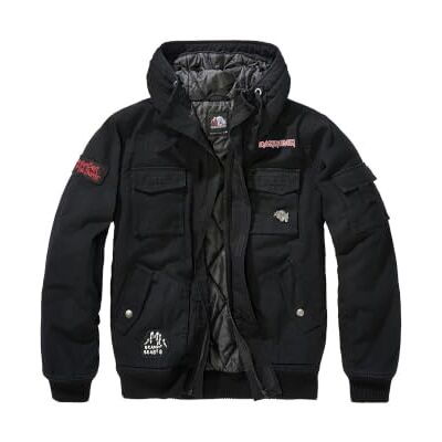 Brandit Iron Maiden Bronx Jacket NOTB The Number of the Beast Couleur : noir, Taille : S, Noir, S Brandit Iron Maiden Bronx Jacket NOTB The Number of the Beast Couleur : noir, Taille : S, Noir, S