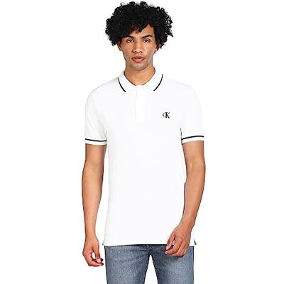 Calvin Jeans Tipping Slim Polo J30j315603 Polos S/S Homme (lot de 1) Calvin Jeans Tipping Slim Polo J30j315603 Polos S/S Homme (lot de 1)
