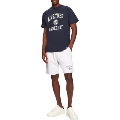 LTB Jeans T-shirt pour homme fabriqué en coton bleu coupe droite Taille L, bleu, L LTB Jeans T-shirt pour homme fabriqué en coton bleu coupe droite Taille L, bleu, L