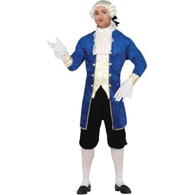FIESTAS GUIRCA Costume de Marqués Adulte (54-56/XL) Veste, Pantalon et Plastron Costume d'Époque pour Fêtes Déguisées, Carnaval et Halloween Idéal pour Hommes Bleu FIESTAS GUIRCA Costume de Marqués Adulte (54-56/XL) Veste, Pantalon et Plastron Costume d'Époque pour Fêtes Déguisées, Carnaval et Halloween Idéal pour Hommes Bleu