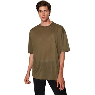 Trendyol T-shirt oversize en tricot à col rond standard pour homme Chemise Homme (lot de 1) Trendyol T-shirt oversize en tricot à col rond standard pour homme Chemise Homme (lot de 1)