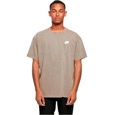 MERCHCODE Mp0008453-love In The Air Acid Washed Heavy Oversize Tee T-shirt Homme (lot de 1) MERCHCODE Mp0008453-love In The Air Acid Washed Heavy Oversize Tee T-shirt Homme (lot de 1)