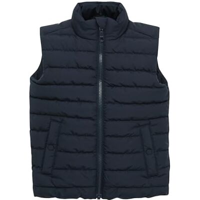s.Oliver Gilet matelassé légèrement rembourré avec col montant, bleu marine, 128 s.Oliver Gilet matelassé légèrement rembourré avec col montant, bleu marine, 128