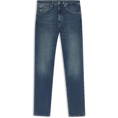 Boss Jean Re.Maine BC-C Maine pour homme, coupe droite, bleu moyen, en denim stretch confortable, Medium Blue427, 30W / 34L Boss Jean Re.Maine BC-C Maine pour homme, coupe droite, bleu moyen, en denim stretch confortable, Medium Blue427, 30W / 34L