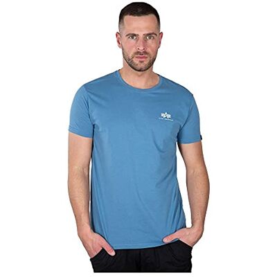 Alpha T-shirt Basic T Small Logo pour homme, Bleu Airforce., M Alpha T-shirt Basic T Small Logo pour homme, Bleu Airforce., M