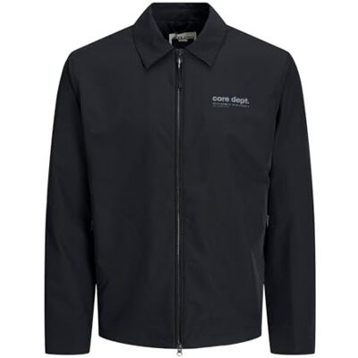 JACK & JONES Veste-Chemise Surchemise, Noir, L JACK & JONES Veste-Chemise Surchemise, Noir, L