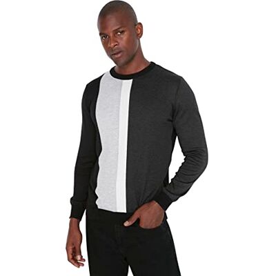 Trendyol Pull À Col Rond avec Slogan Standard Maillot de survêtement Homme (lot de 1) Trendyol Pull À Col Rond avec Slogan Standard Maillot de survêtement Homme (lot de 1)