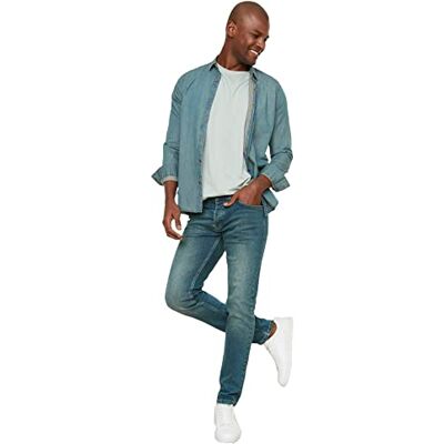 Trendyol Indigo Men's Skinny Fit Jeans Jeans Homme Trendyol Indigo Men's Skinny Fit Jeans Jeans Homme