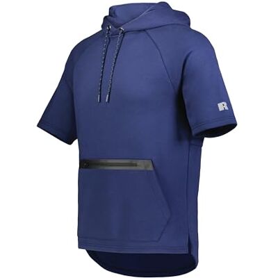 Russell Athletic Legend Sweat À Capuche en Polaire Technique À Manches Courtes Sweatshirt Homme, Bleu Marine, XL Russell Athletic Legend Sweat À Capuche en Polaire Technique À Manches Courtes Sweatshirt Homme, Bleu Marine, XL