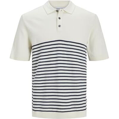 JACK & JONES Polo Jjeemil Knit S/S Sn Jeans Homme JACK & JONES Polo Jjeemil Knit S/S Sn Jeans Homme