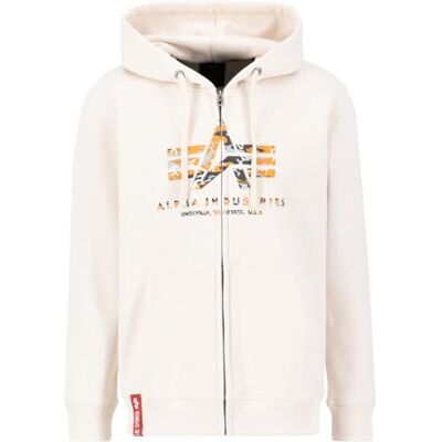 Alpha Sweat à capuche basique Zh Pp Camo pour homme, Jet Stream White, S Alpha Sweat à capuche basique Zh Pp Camo pour homme, Jet Stream White, S