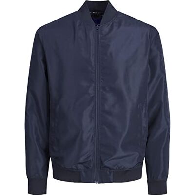 JACK & JONES PLUS Jorpalma Bomber Pls Veste Homme, Blazer bleu marine., 3XL JACK & JONES PLUS Jorpalma Bomber Pls Veste Homme, Blazer bleu marine., 3XL