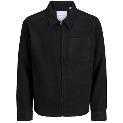 JACK & JONES Jjhank Shacket pour homme, noir, S, Noir, S JACK & JONES Jjhank Shacket pour homme, noir, S, Noir, S