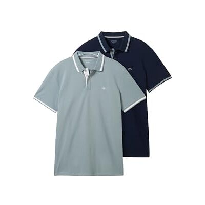 TOM TAILOR 1042387 Polo Homme (lot de 2) TOM TAILOR 1042387 Polo Homme (lot de 2)