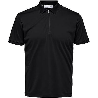 SELECTED HOMME Slhfave Zip Ss Polo Polo Homme (lot de 1) SELECTED HOMME Slhfave Zip Ss Polo Polo Homme (lot de 1)
