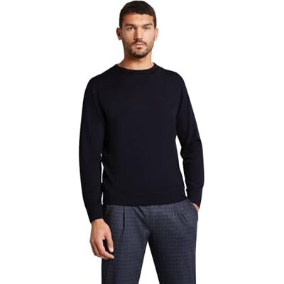 bugatti Pull à col rond pour homme, marine-390, S bugatti Pull à col rond pour homme, marine-390, S