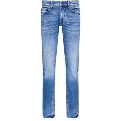 Boss Delaware BO Delaware Jean slim fit en denim stretch confortable pour homme, bleu clair, 29W / 32L Boss Delaware BO Delaware Jean slim fit en denim stretch confortable pour homme, bleu clair, 29W / 32L