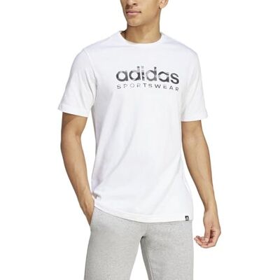 adidas Homme CAMO LINEAR GRAPHIC TEE, White/Grey, M Tall adidas Homme CAMO LINEAR GRAPHIC TEE, White/Grey, M Tall
