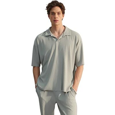 Trendyol Polo Gris Coupe Droite Chemise Homme (lot de 1) Trendyol Polo Gris Coupe Droite Chemise Homme (lot de 1)