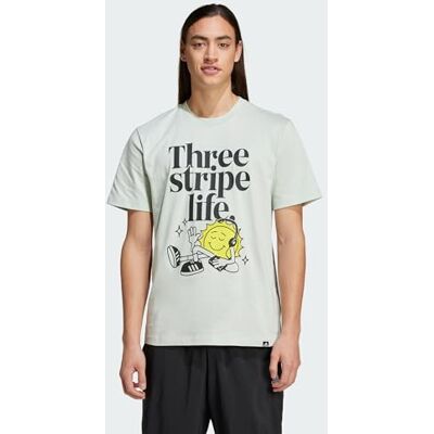 adidas Homme POSITIVITY GRAPHIC TEE, Linen Green F22, S adidas Homme POSITIVITY GRAPHIC TEE, Linen Green F22, S