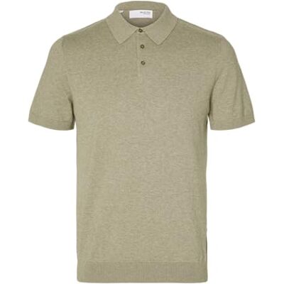 SELECTED HOMME Slhberg Ss Knit Polo Noos Polo Homme SELECTED HOMME Slhberg Ss Knit Polo Noos Polo Homme