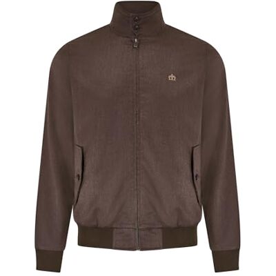 Merc Veste Harrington Tonic Marron Wimpoles, Marron Foncé, L, Dark Brown, L Merc Veste Harrington Tonic Marron Wimpoles, Marron Foncé, L, Dark Brown, L