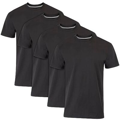 Hanes Ultimate Men's Fresh Iq Slim Fit Crew Undershirt, 4-pack Tricot Homme (lot de 4) Hanes Ultimate Men's Fresh Iq Slim Fit Crew Undershirt, 4-pack Tricot Homme (lot de 4)