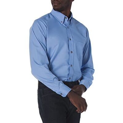 Red Kap Men's Poplin Dress Shirt, Light Blue, 3X-Large Red Kap Men's Poplin Dress Shirt, Light Blue, 3X-Large