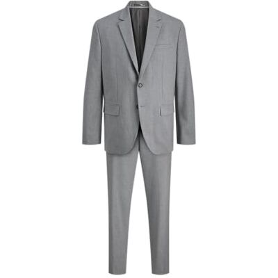JACK & JONES JACK&JONES JPRTHEO Noos Combinaison, Gris clair chiné/coupe : coupe droite, 52 JACK & JONES JACK&JONES JPRTHEO Noos Combinaison, Gris clair chiné/coupe : coupe droite, 52