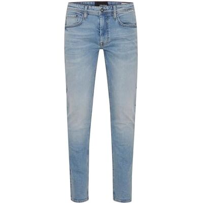 BLEND 20715000 Jean pour homme en denim 5 poches avec stretch Twister Fit slim/coupe droite, 200290/denim bleu clair, 31W / 32L BLEND 20715000 Jean pour homme en denim 5 poches avec stretch Twister Fit slim/coupe droite, 200290/denim bleu clair, 31W / 32L