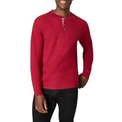 Hanes T-shirts, Men's Beefyt Henley Shirts, Men's Cotton Long Sleeve Shirts Chemise Henley Homme (lot de 1) Hanes T-shirts, Men's Beefyt Henley Shirts, Men's Cotton Long Sleeve Shirts Chemise Henley Homme (lot de 1)
