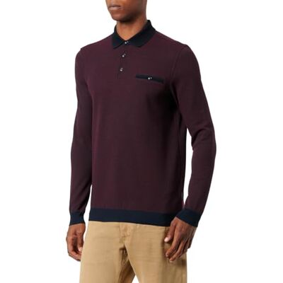 bugatti Polo à manches 1:1 pour homme, Bordeaux 970, XXL bugatti Polo à manches 1:1 pour homme, Bordeaux 970, XXL