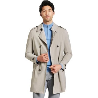 bugatti Manteau pour homme, Gris clair 210 cm, 52 bugatti Manteau pour homme, Gris clair 210 cm, 52